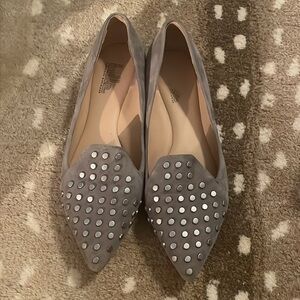Sigerson Morrison Grey Stud Flats